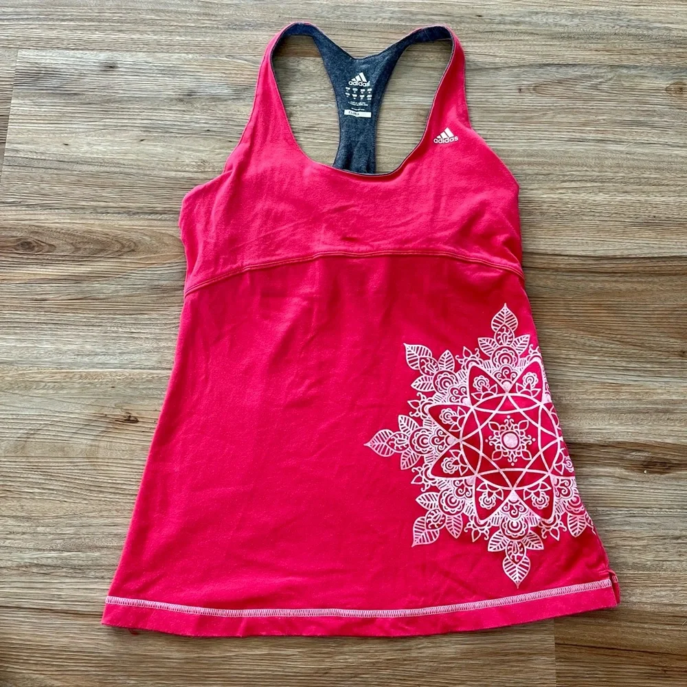 Pink Adidas Athletic Tank - Picture 1 of 2